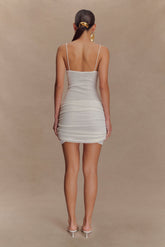 Laurie Twist Knit Mini Dress - Ivory